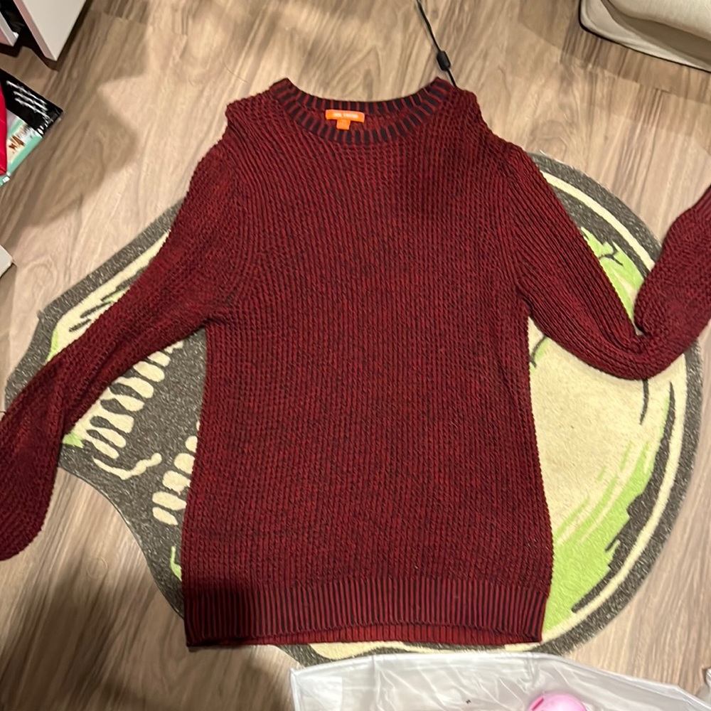 Joe Fresh red sweater